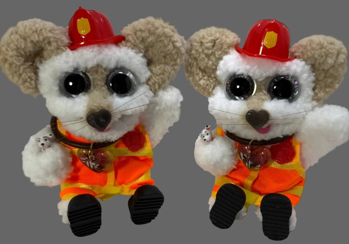 Bestie firefighter collectible in training