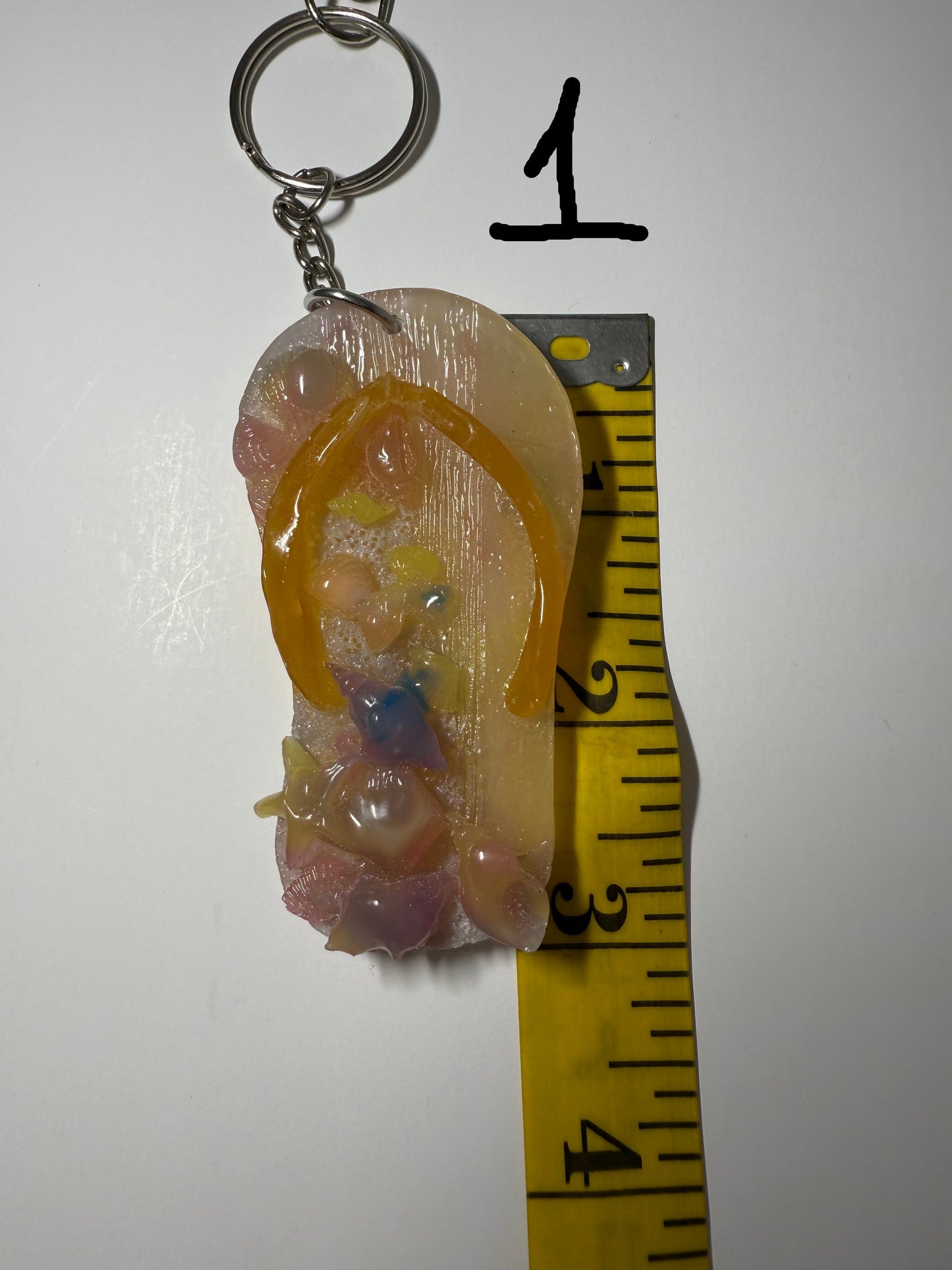Resin Flip Flop Keychain