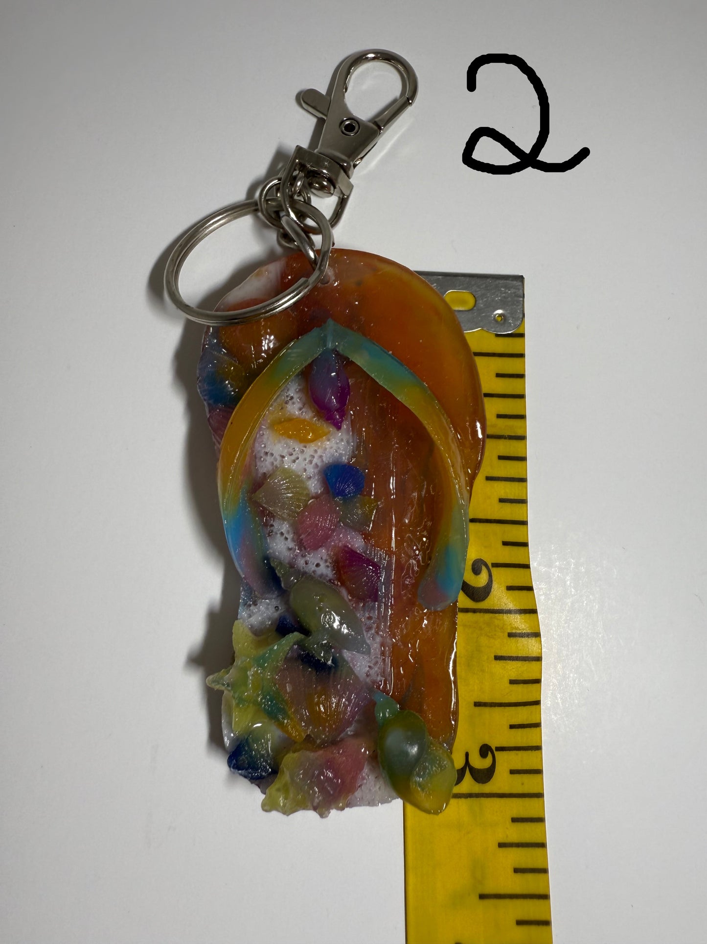Resin Flip Flop Keychain