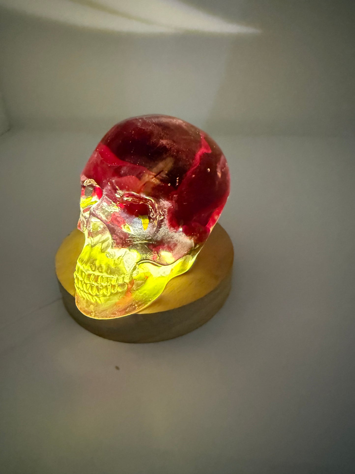 Purple looks like blood running down